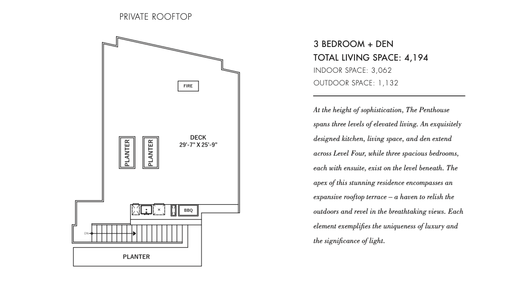 Eventide - The Penthouse Floor Plan